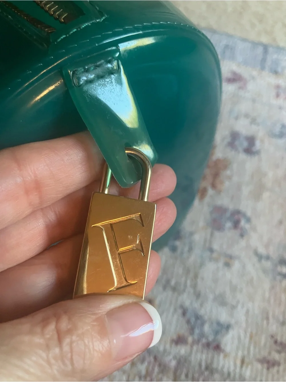 Furla Candy Teal Dome Satchel